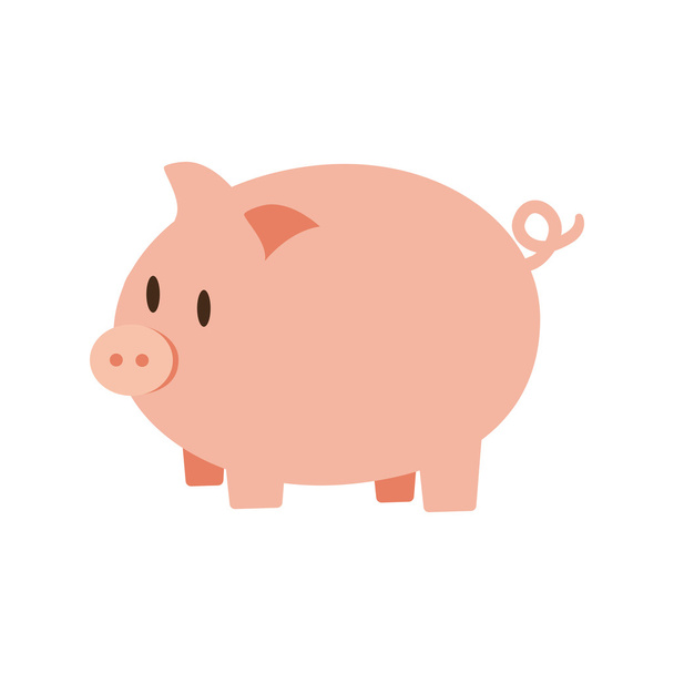 Piggy peníze finanční položky. Vektorové grafiky - Vektor, obrázek