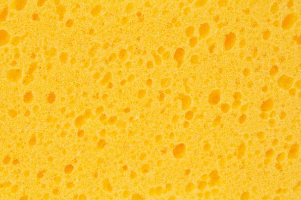 Close-up of yellow cleaning sponge. - Photo, Image