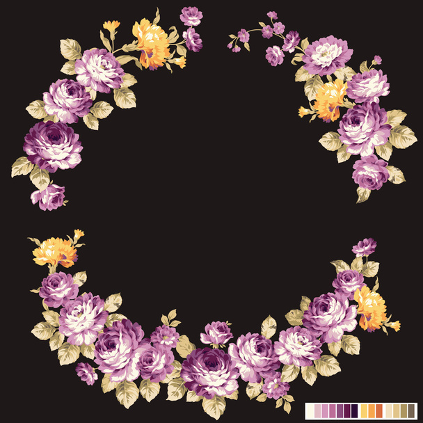 Rose flower decoration illustration, - Vector, Image