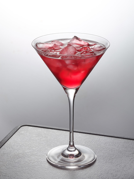 glass of red iced cocktail - Photo, Image