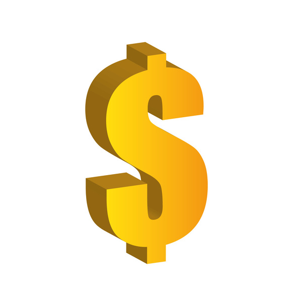 gold sign money dollar. Vector graphic - Vector, Image
