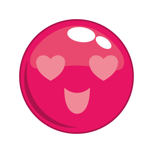 love face cartoon expression icon. Vector graphic - Vector, Image