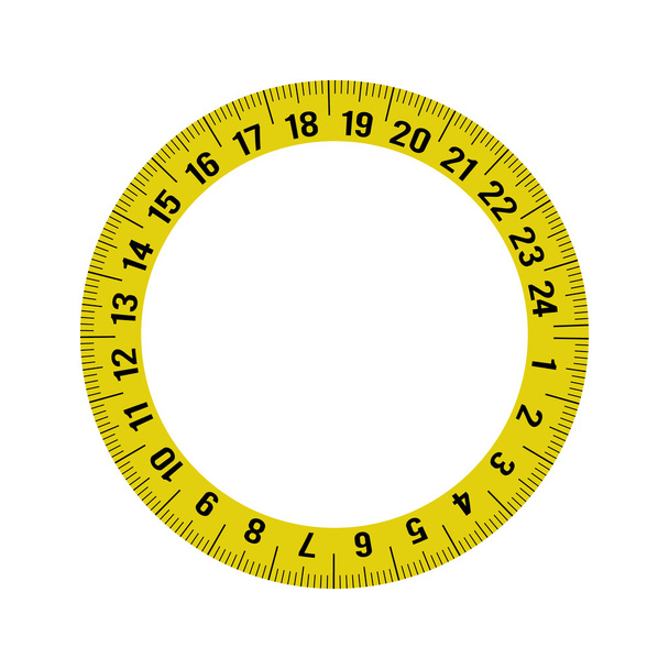 metro cinta métrica amarilla icono de herramienta. Gráfico vectorial
 - Vector, imagen