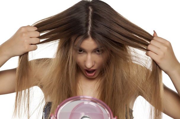 body care - damaged hair - Photo, Image