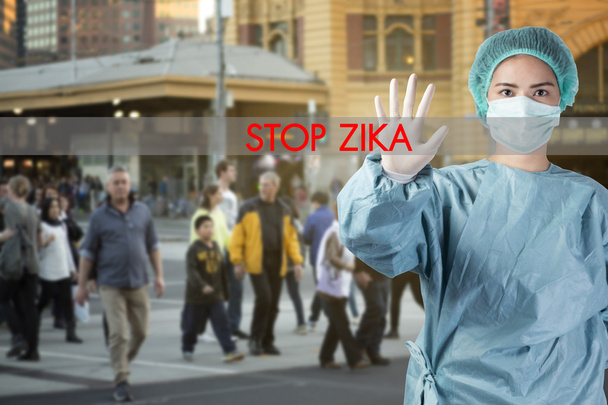 Zika virus koncept, zastavit Zika Virus - Fotografie, Obrázek