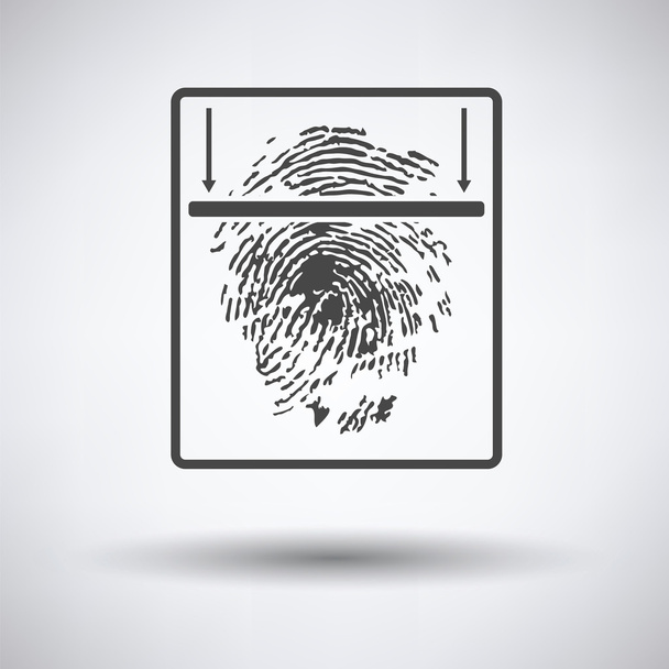 Ikona skenování otisků prstů - Vektor, obrázek