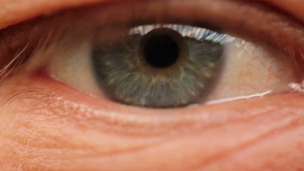 man close up eyes - Felvétel, videó