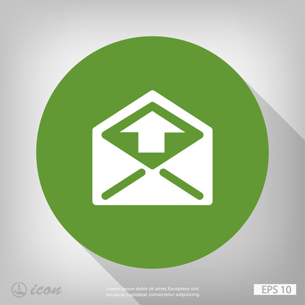 Pictograph of mail concept icon - Вектор, зображення