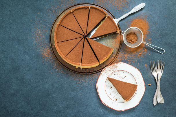 csokoládé és a kakaó torta vagy a szerződésen kívüli károkozás - Fotó, kép