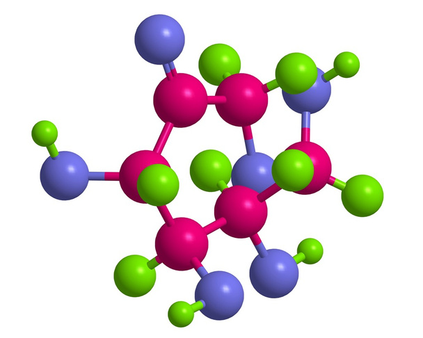 Молекулярная структура фруктозы (фруктовый сахар)
) - Фото, изображение