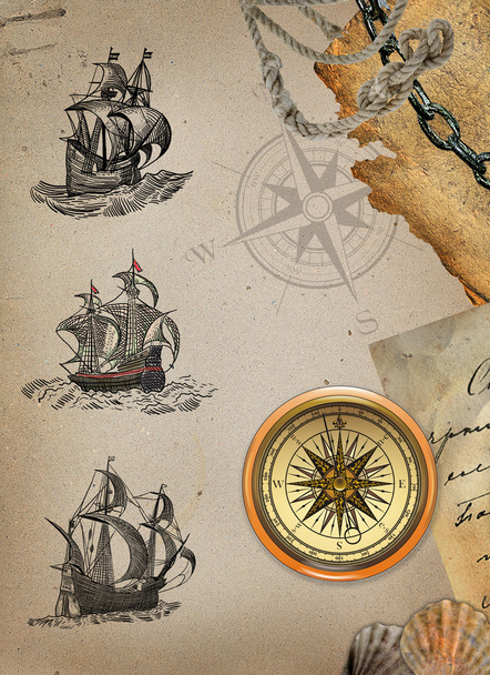Pirate map - Φωτογραφία, εικόνα