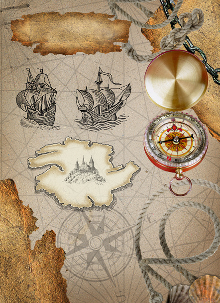 Pirate map - Foto, Bild