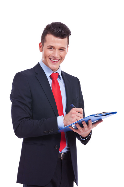 Casual Business man With a Clipboard - Photo, image