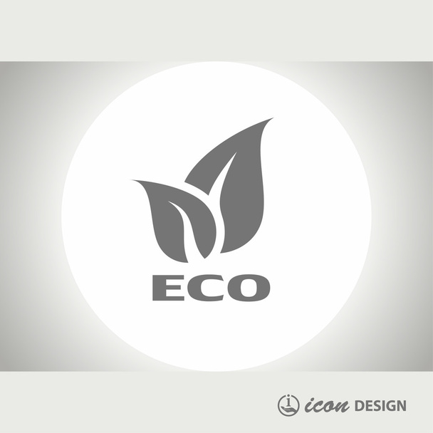 Pictograph of eco concept icon - Vector, afbeelding