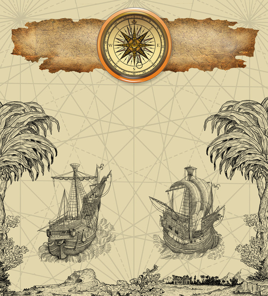 Pirate map - Φωτογραφία, εικόνα