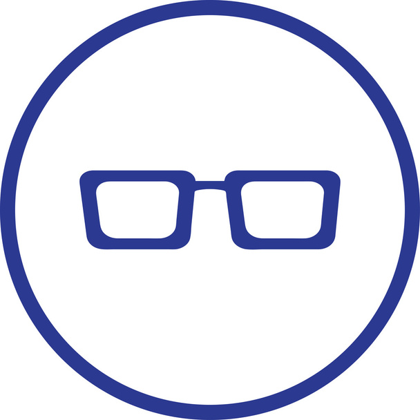 glasses icon. Flat design style - Vector, Image