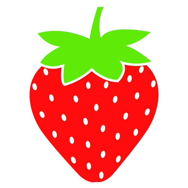 Simpel φράουλα φρούτα  - Διάνυσμα, εικόνα