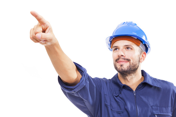 Young worker pointing - Photo, Image
