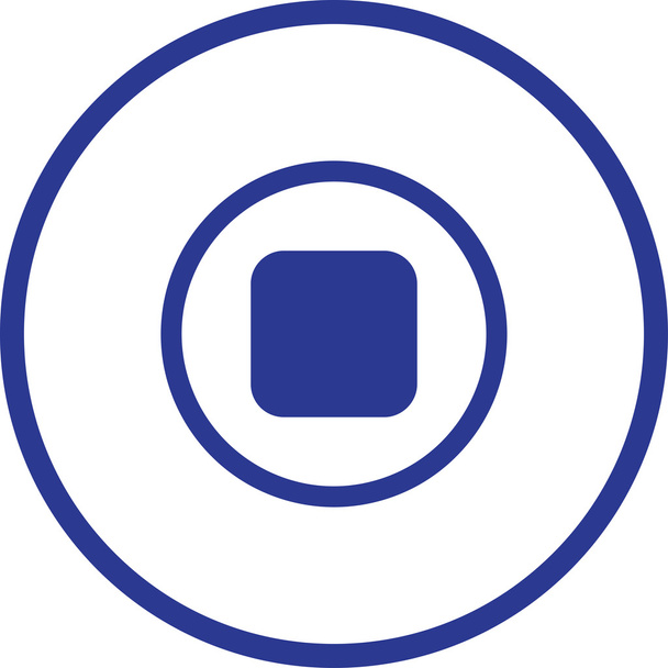 stop button web icon - Vector, Image
