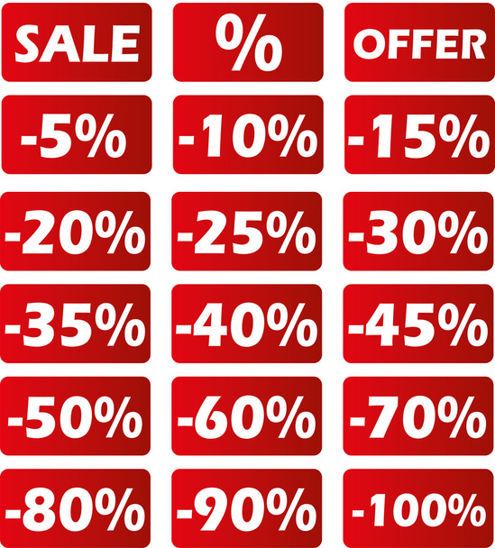sale percent special offer  - Vektor, kép