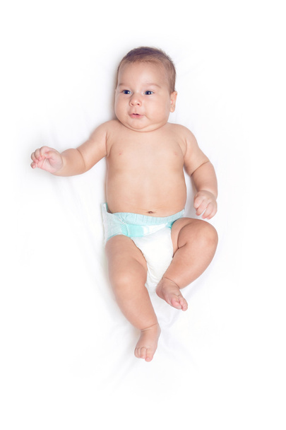 kojenecká baby na bílém pozadí - Fotografie, Obrázek
