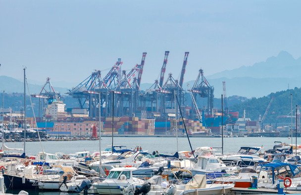 La Spezia. Nákladní přístav. - Fotografie, Obrázek