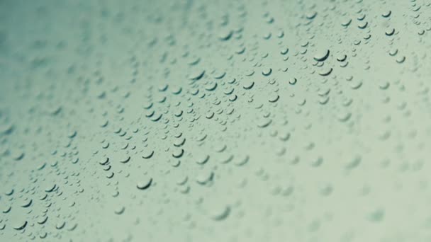regendruppels op glas - Video
