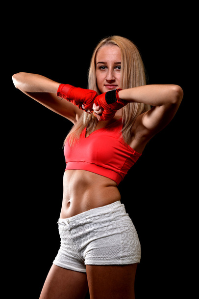 Lány-Sexy Boxer - Fotó, kép