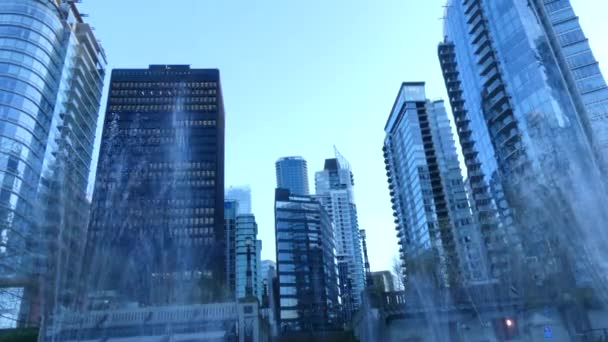 Ουρανοξύστες Βανκούβερ του Καναδά π.χ. - Πλάνα, βίντεο