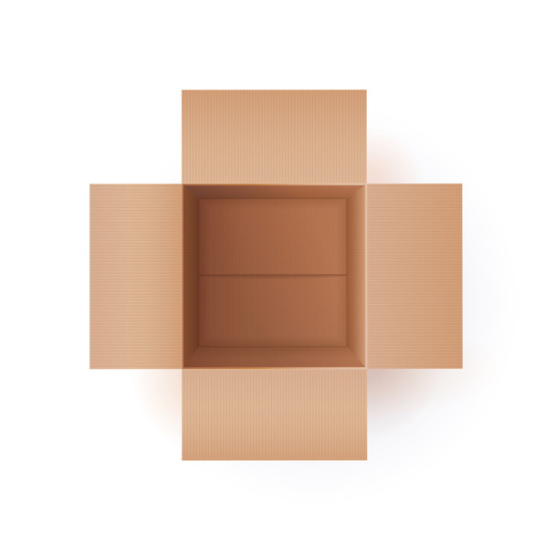 Illustrazione della scatola di cartone
 - Vettoriali, immagini