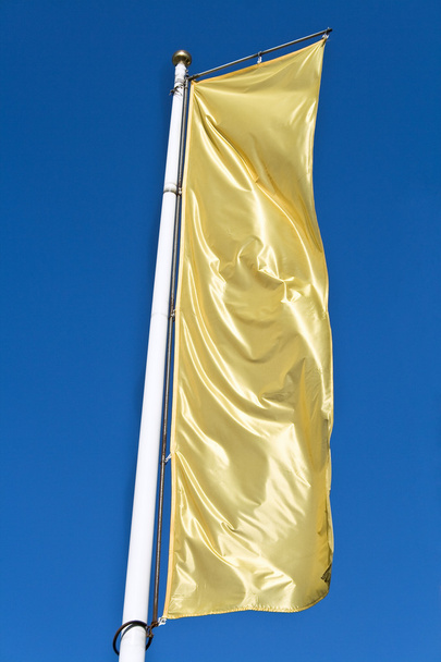 Üres függőleges banner arany zászló - Fotó, kép
