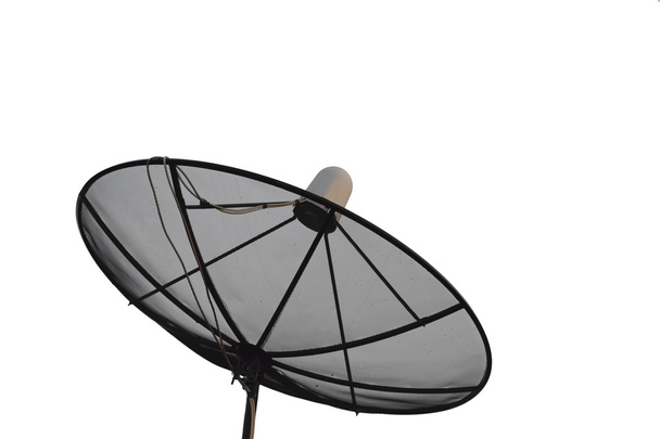 antenne parabolique isolée sur fond blanc. - Photo, image