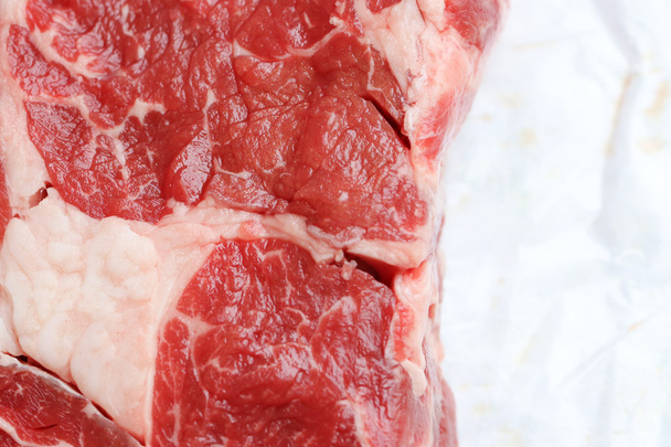 fresh meat from beef entrecot steak - Fotoğraf, Görsel