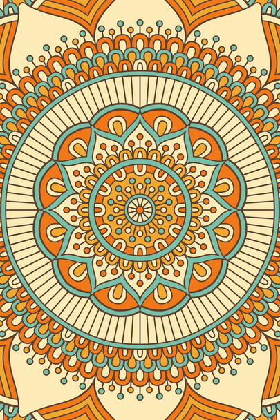 Vector indian Mandala background - Wektor, obraz