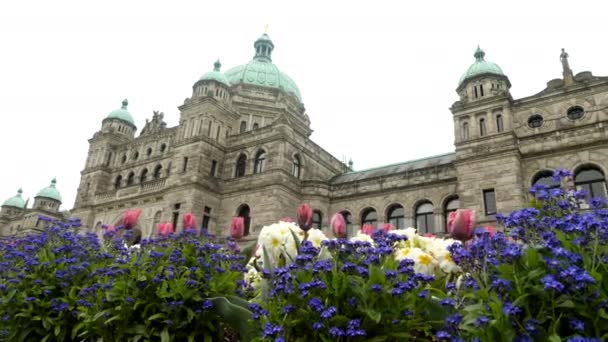 Victoria Parlement gebouw lente - Video