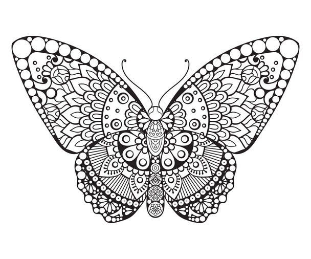Butterfly. Vintage decorative elements - Vektor, obrázek