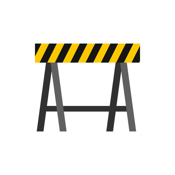 Prohibitory road sign icon, flat style - Wektor, obraz