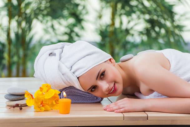 Young woman in spa concept - Photo, Image