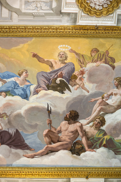  Τέχνης ζωγραφική του ανώτατου ορίου στη Βίλα Μποργκέζε, Ρώμη, Ιταλία - Φωτογραφία, εικόνα