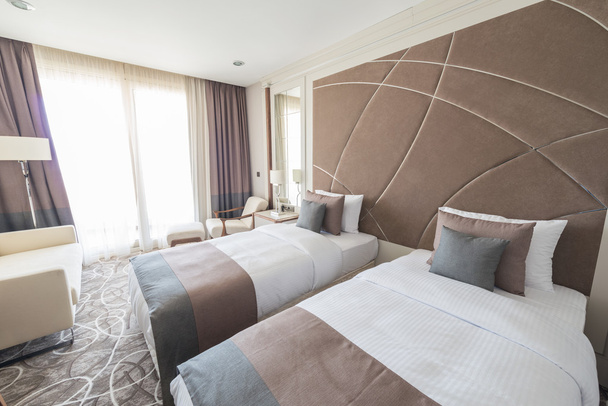 Modern otel Oda büyük Yataklı - Fotoğraf, Görsel