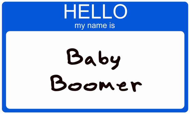Baby Boomer Nametag - Photo, Image