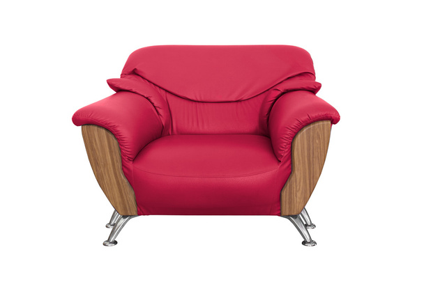izole kırmızı koltuk - Fotoğraf, Görsel