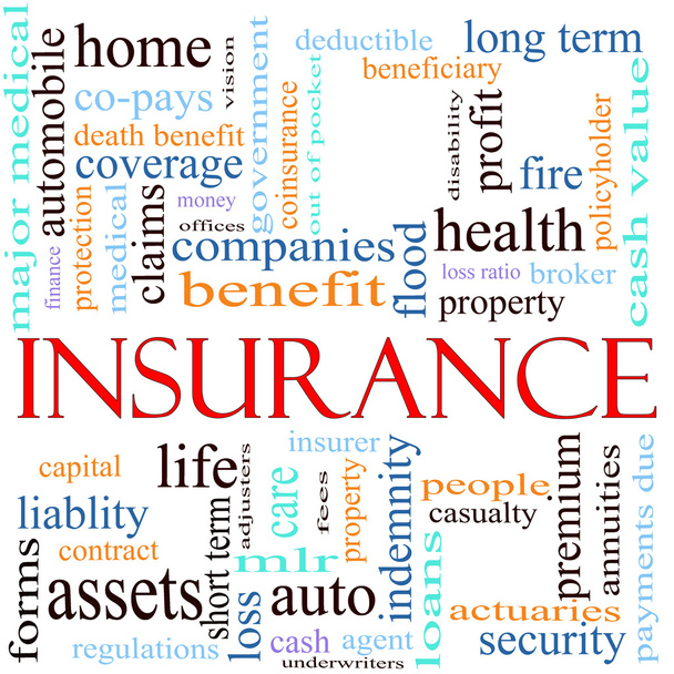 Insurance Word Concept Illustration - Photo, Image