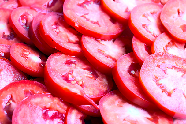 pieces of ripe tomato - Foto, Imagen