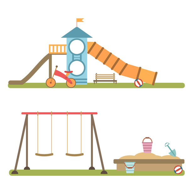 Playground infographic elements vector. - Vector, Image