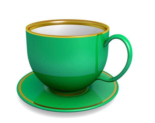 groen - cup - Foto, afbeelding
