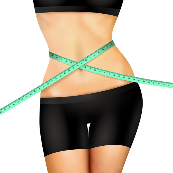 Slim Fitness Woman - Vector, Image