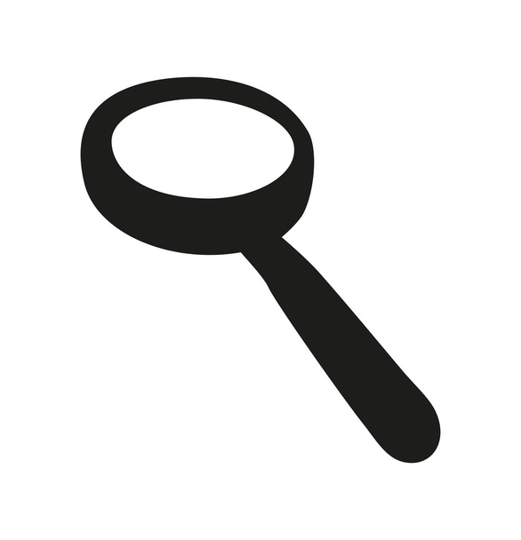 Hand drawn magnifier - Vector, Image
