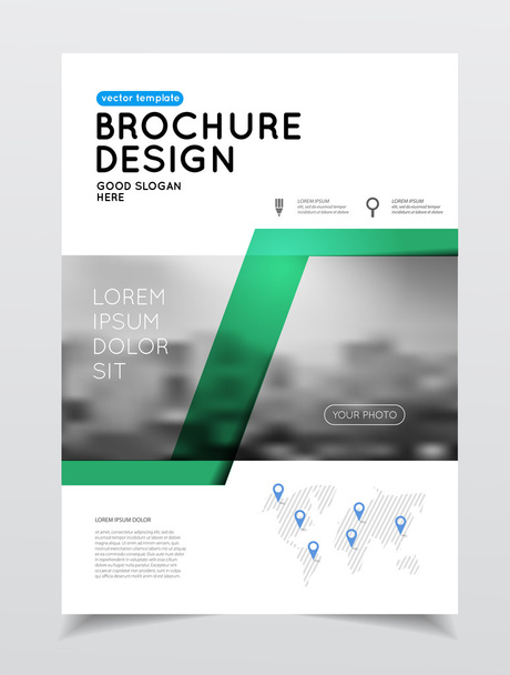 Jaarlijkse verslag zakelijke brochure cover  - Vector, afbeelding