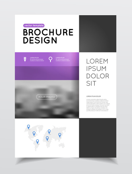 Jaarlijkse verslag zakelijke brochure cover  - Vector, afbeelding